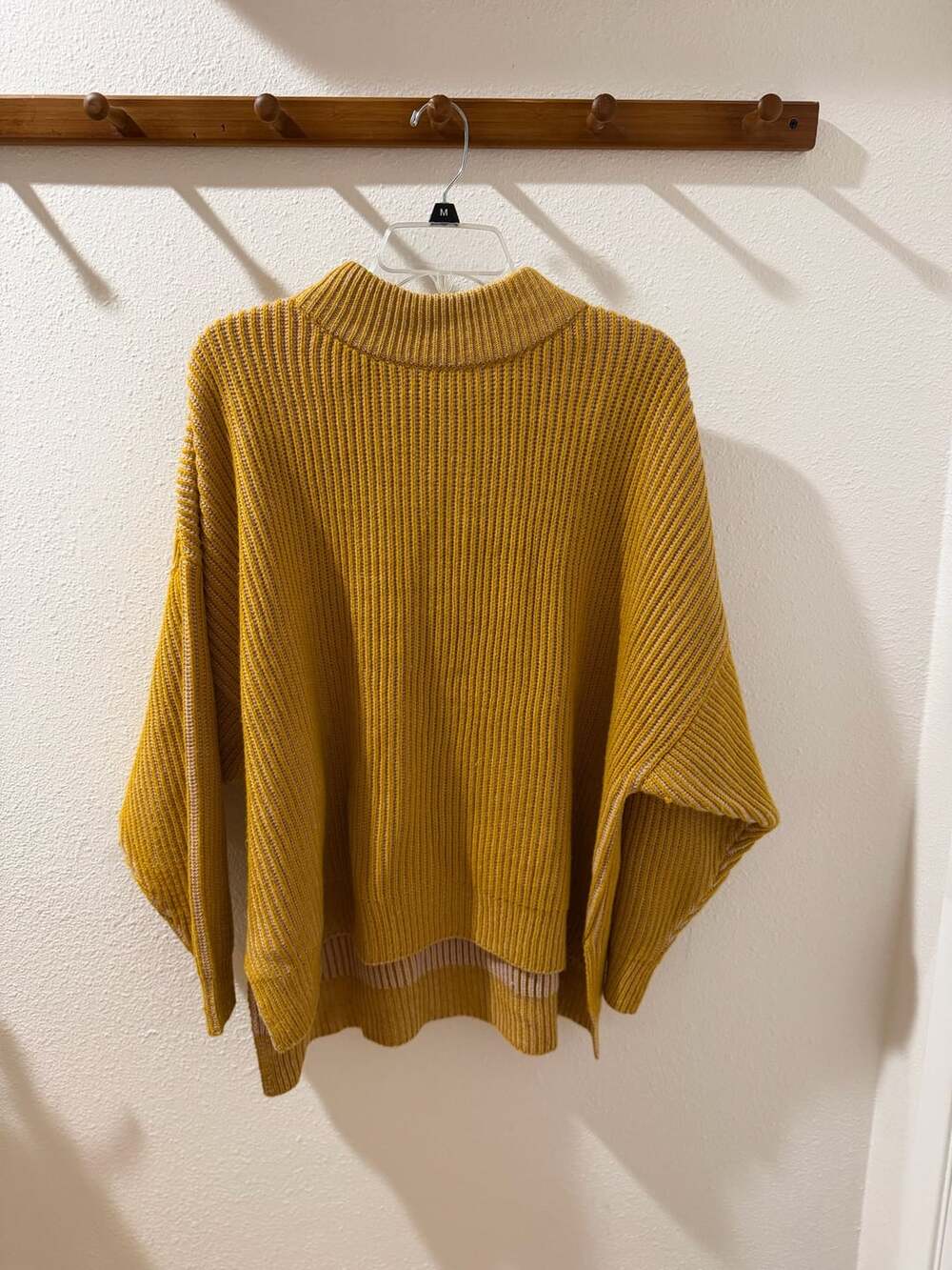 Topshop Mock Neck Sweater Size US 8-10 Mustard Yellow